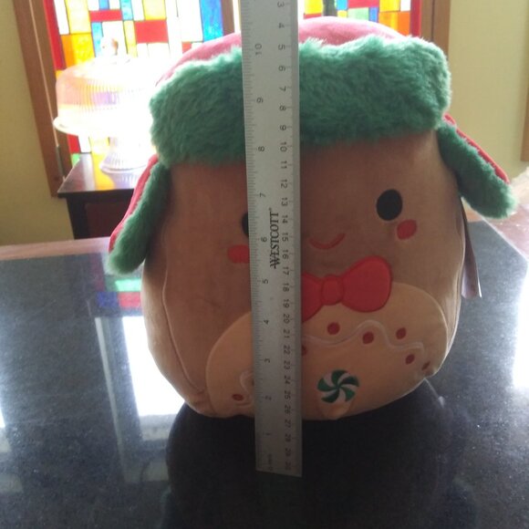 squishmallow Peterson gingerbread man Kelly toys Christmas theme has tag - Picture 2 of 15